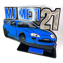 13J- Car with number key