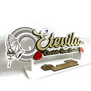 04U- praying hands with roses key