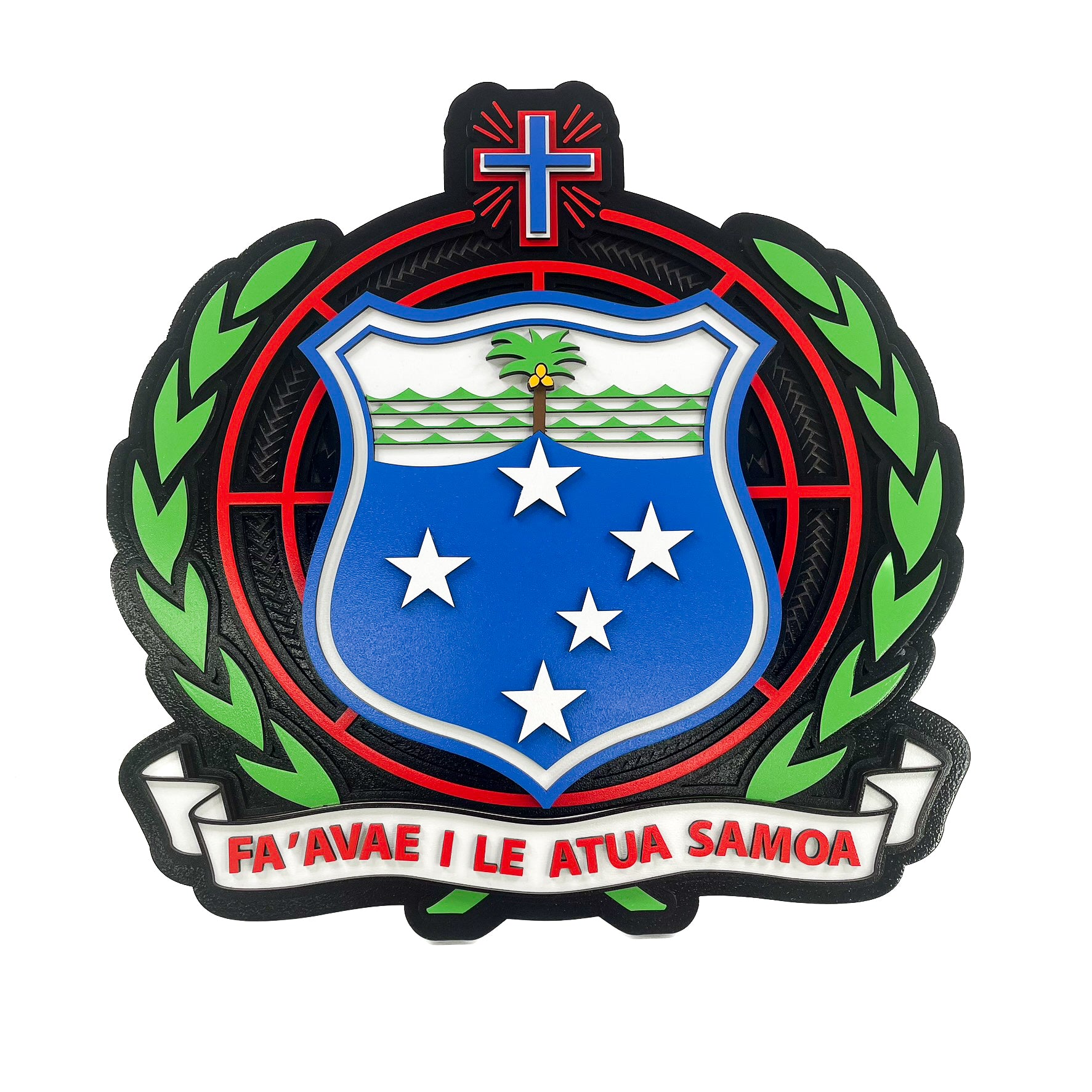 Samoa Logo With Rifles 21st Key NZ