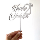 02- Cake Topper-Happy 21+ name