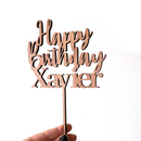 01-Cake topper Happy Birthday + name
